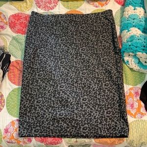Cheetah print pencil skirt